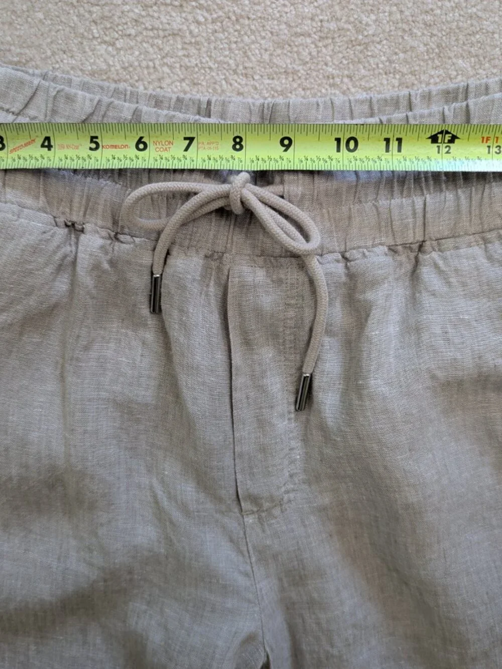 Quince 100% European Linen Wide Leg Pants – Flax (Size Large / 28" Inseam) - Picture 4 of 8